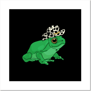 Frog Sheriff of the Cottagecore: A Western Adventure for Toad Lovers Posters and Art